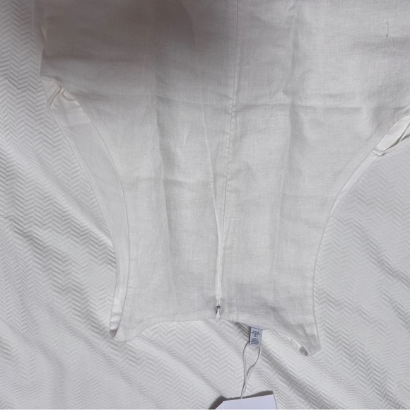 NWT & Other Stories White Linen Dress Halter Neck in sz.. 4 - Picture 9 of 12